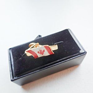 Tie clip Red Maple Leaf Canada flag tie clip